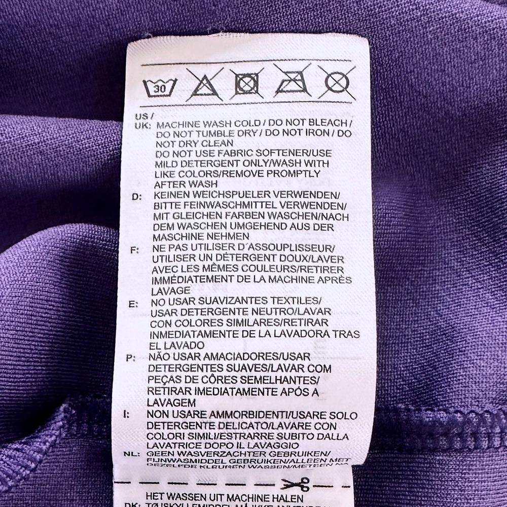 Adidas University of Washington Huskies Mens Purple Heathered Polo Shirt Size M - Picture 6 of 6